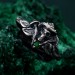 Forest Shadows: Sterling Silver Skull Ring