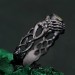 Sterling Silver Celtic Knot Ring with Peridot - Artisan Crafted Mystical Jewelry