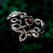 Sterling Silver Elven Tree Bark Twig Ring for Forest Inspired Engagement – Nature-Inspired Silver Engagement Ring with Celtic Knot