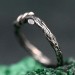 Enchanted Vines: Gothic Silver Nature Ring
