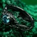 Woodland Wedding Band with Flower and Leaf Design in Handcrafted 925 Silver