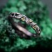 Handcrafted Silver Peridot Ring – Nature-Inspired Design with Leaf Detailing