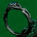 Woodland Wedding Band with Flower and Leaf Design in Handcrafted 925 Silver