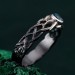 Waves of Serenity: Gothic Blue Topaz Ring