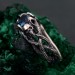 Gothic London Blue Topaz Engagement Ring - Enchanted Forest Wedding Ring
