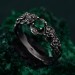 Silver Rose Bouquet Ring: Enchanted Rose Garden Design
