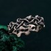 Silver Mushroom Ring: Nature-Inspired Forest Symphony Fantasy Ring