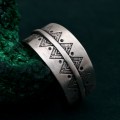 Mystical Boho Ring - Free Spirit Silver Adjustable Ring
