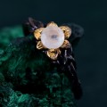 Enchanted Forest Ruby Ring - Unique Woodland Whispers and Blossom Twig Ring