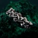 Unbreakable Ties: Gothic Chain Silver Ring