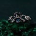 Gothic Witch Rings with Topaz – Unisex Silver Geometric Wedding Ring