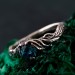 Woodland Promise Ring – Enchanted Forest Engagement Ring, Nature-Inspired Twig Band, Rustic Silver Jewelry for Women