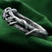 Ivy Vine Sterling Silver Ring with Nature-Inspired Charm