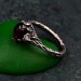Vintage Fairycore Silver Band – Enchanted Forest Mystical Ring, Ethereal Floral Jewelry, Romantic Nature-Inspired Design