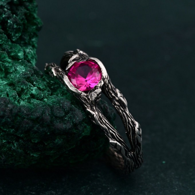 Branch ring in silver, Silver Branch Band, Nature's Touch Ring, Silverwood Wrap Ring, Twiggy Silver Ring, Woodland Branch Band