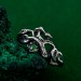 Unisex Gothic Wedding Ring – Witchy Statement Ring, Silver Geometric Design, Unique Gothic Jewelry for All Genders