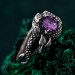 Heart of the Dragon: Gothic Amethyst Ring
