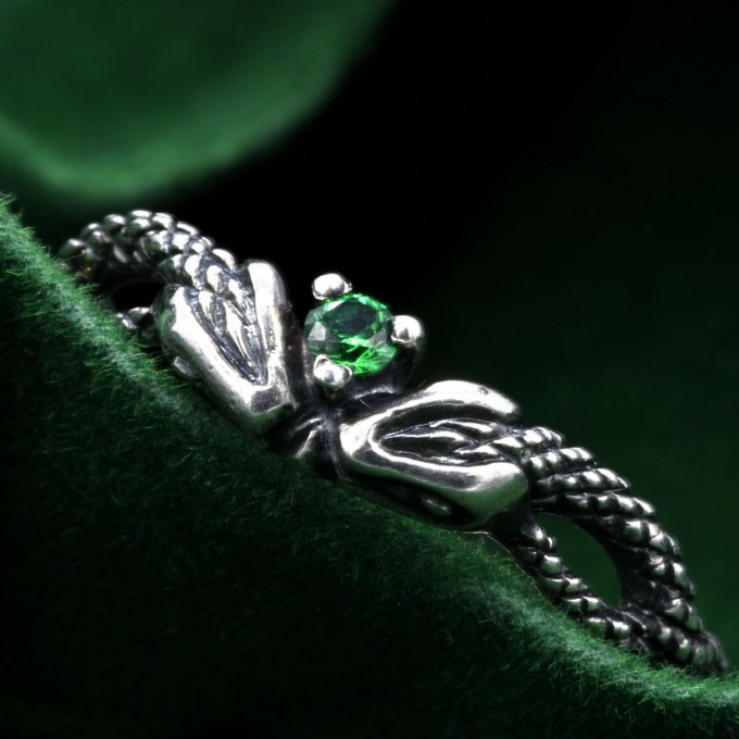 Unusual Nature Wildlife Animal Engagement Ring – Woodland Animal Wrap Ring, Serpentine Embrace Ring, Twisted Serpent Band