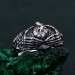 Heartbound Embrace: Gothic Skeleton Hands Ring