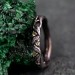 Handcrafted Silver Peridot Ring – Nature-Inspired Design with Leaf Detailing