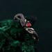 Exquisite Twin Snakes Emerald Ring - Unique Boho Serpent Design