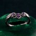 Whispering Vines: Gothic Amethyst Ring