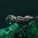 Mystical Darkness Silver Ring - Gothic Elegance Engagement Ring
