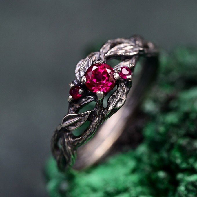 Nature's Finest Silver Leaf Elegance Ring