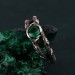 Gothic Noir Silver Band - Shadowed Elegance Nightfall Ring