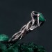 Stunning Unique Emerald Forest Ring - Nature Inspired Wedding Jewelry