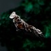 Silver Forest Chevron Wedding Band: Nature-Inspired Wooden Harmony