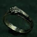 Elegant Sterling Silver Lion's Paw Ring – Majestic Lion Lovers Gift for Her