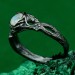 Elegant Twig & Flower Design – Braided Branch Silver Tree Ring, Perfect for Woodland Weddings and Engagements