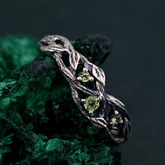 Eternal Tree Branch Silver Band - Woodland Whispers Design