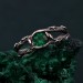 Gothic Noir Silver Band - Shadowed Elegance Nightfall Ring