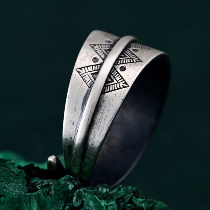 Mystical Boho Ring - Free Spirit Silver Adjustable Ring