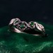 Twig & Leaf Floral Silver Ring – Fantasy Nature Motif Engagement Ring
