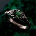 Emerald Elegant Leafy Wedding Band – Luxury Tree-Inspired Design, Exquisite and Unique Wedding Ring