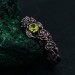 Blossom Silver Ring - Nature's Elegance with Floral Twig Accent