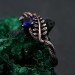 Sapphire Fern Branchlet Ring: Whispering Fern Design