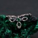 Rustic Emerald Vine Ring: Druid Celtic Tree Design