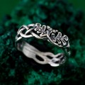 Elegant Ring Forest Harmony - Silver Branches Inspired by Nature