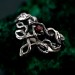 Sterling Silver Elven Tree Bark Twig Ring for Forest Inspired Engagement – Nature-Inspired Silver Engagement Ring with Celtic Knot