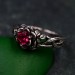 Handcrafted Silver Lotus Ring – Elegant Nature-Inspired Emblem for Her and Him