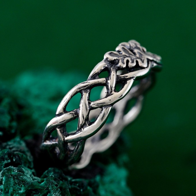 Elegant Ring Forest Harmony - Silver Branches Inspired by Nature