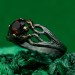 Whispers of the Woods: Gothic Garnet Ring
