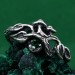 Unisex Gothic Wedding Ring – Witchy Statement Ring, Silver Geometric Design, Unique Gothic Jewelry for All Genders