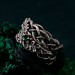 Nature's Embrace Wedding Bands with Oak & Acorn Design