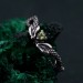 Emerald Coil: Gothic Snake Ring with Peridot