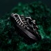 Unique Silver Mushroom Ring: Unisex Gothic Wedding Band